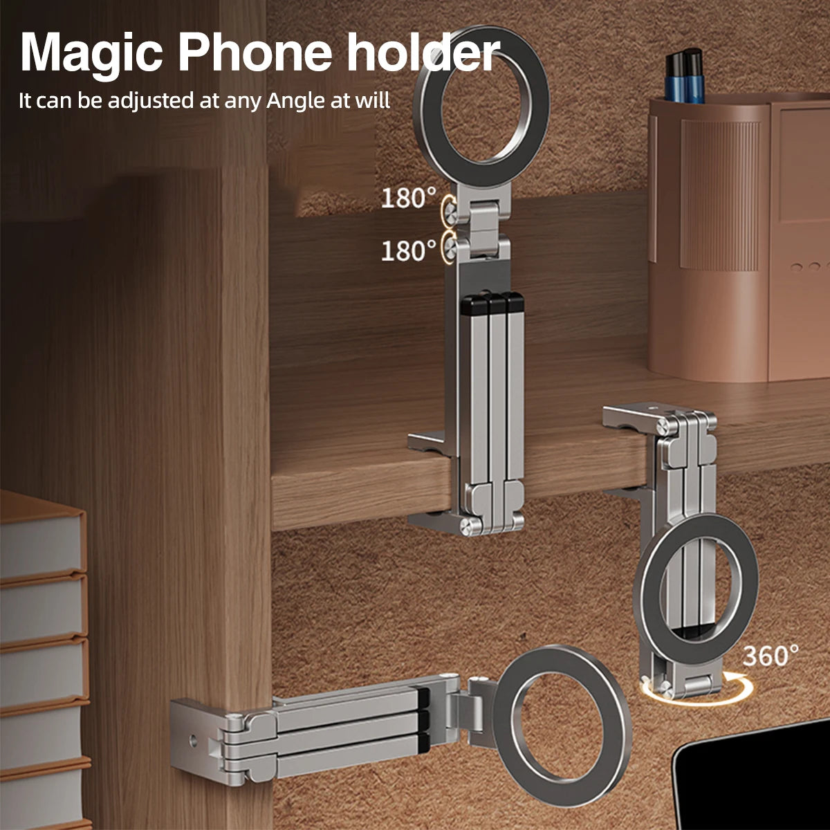 Magnetic Foldable Phone Tripod – 360° MagSafe Stand Phone Tripod Stand Axl