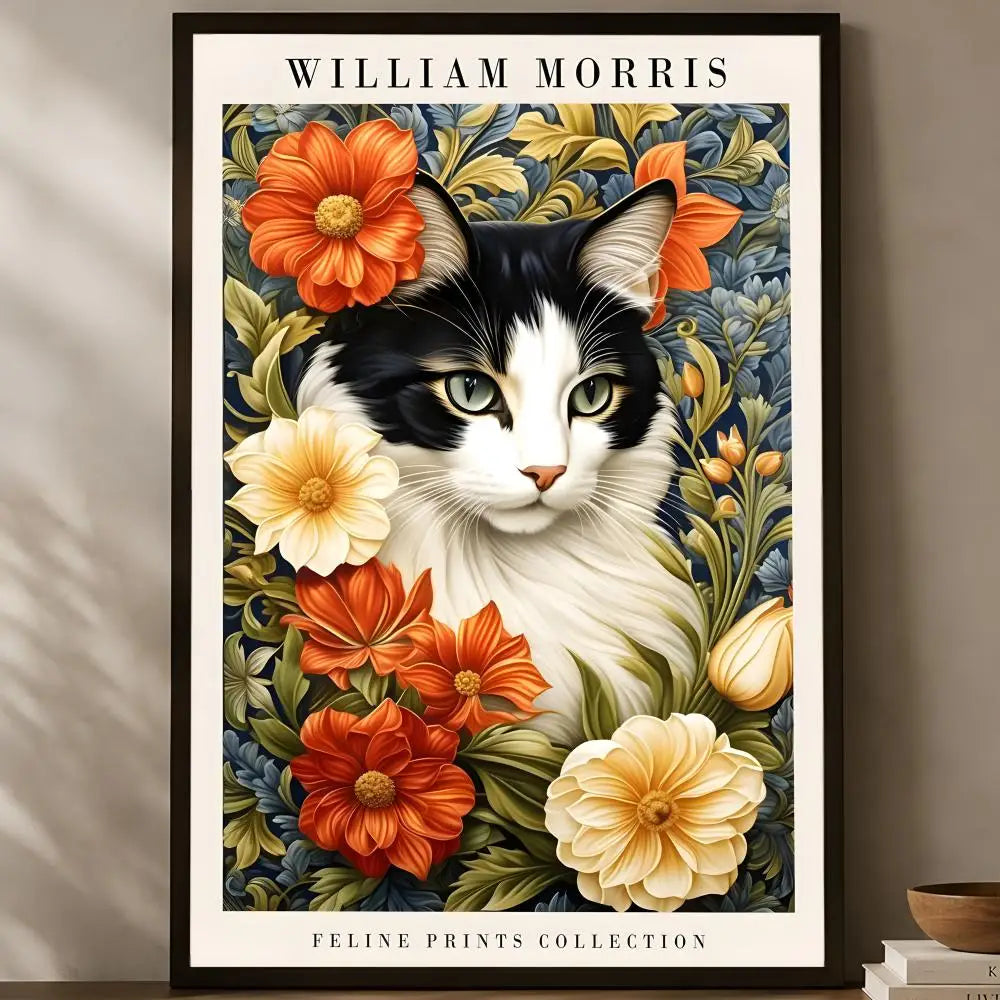 William Morris Self-Stick HD PVC Wall Art Poster | Waterproof