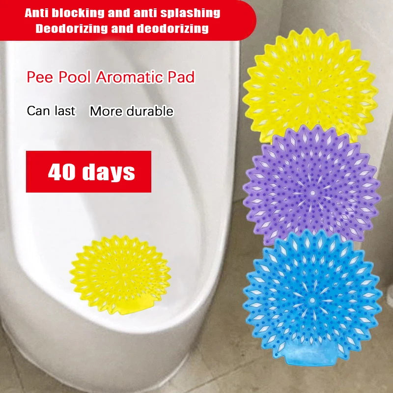 Urinal Screen Deodorizer – Lemon Fragrance Anti-Splash Mat Urinal Deodorizer Screen Axl