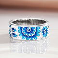 Huitan Blue Flower Ring for Women – Elegant Fashion Jewelry Fashion Ring Axl T0934 8