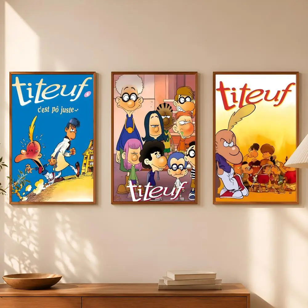 Titeuf Animation Wall Poster – Self-Stick HD Waterproof Art Wall Art Poster Axl
