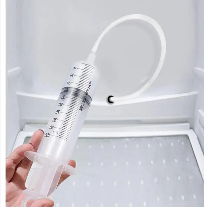 5-Piece Fridge Drain Cleaning Kit – Brush, Syringe & Hose Drain Cleaning Kit Axl