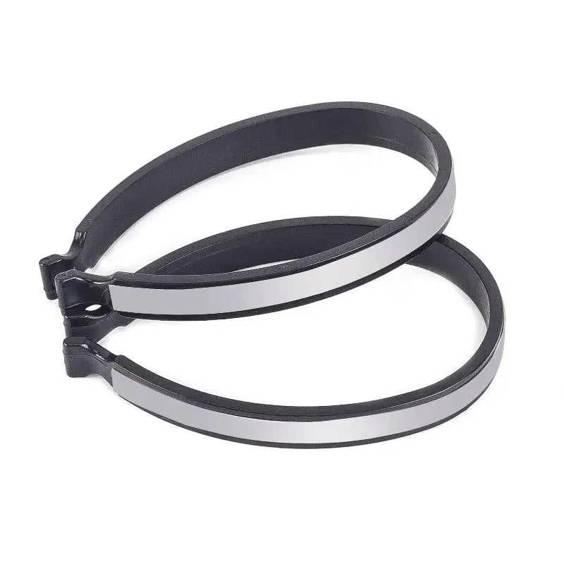 Reflective Carabiner Trouser Clips for Cycling – 2 Pack Cycling Trouser Clips Axl Gray
