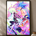 Anime Promare Self-Stick HD PVC Wall Poster – Waterproof Decor Wall Art Poster Axl White01 30X40cmNoframe