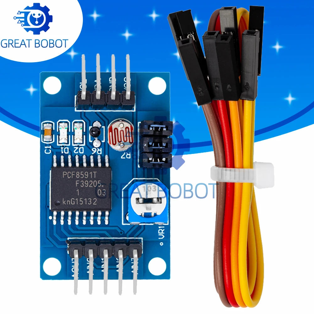 PCF8591 AD/DA Conversion Module – Digital & Analog Converter AD/DA Converter Module Axl Default Title