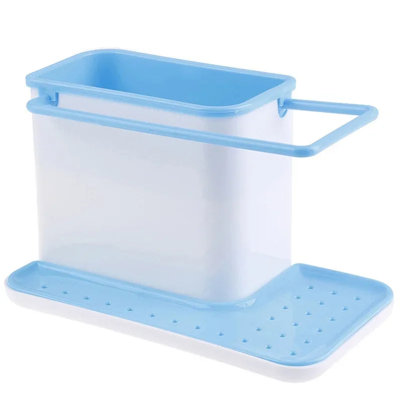 Kitchen Sink Shelf Organizer – Drip Rack & Storage Holder Kitchen Sink Organizer Axl Blue
