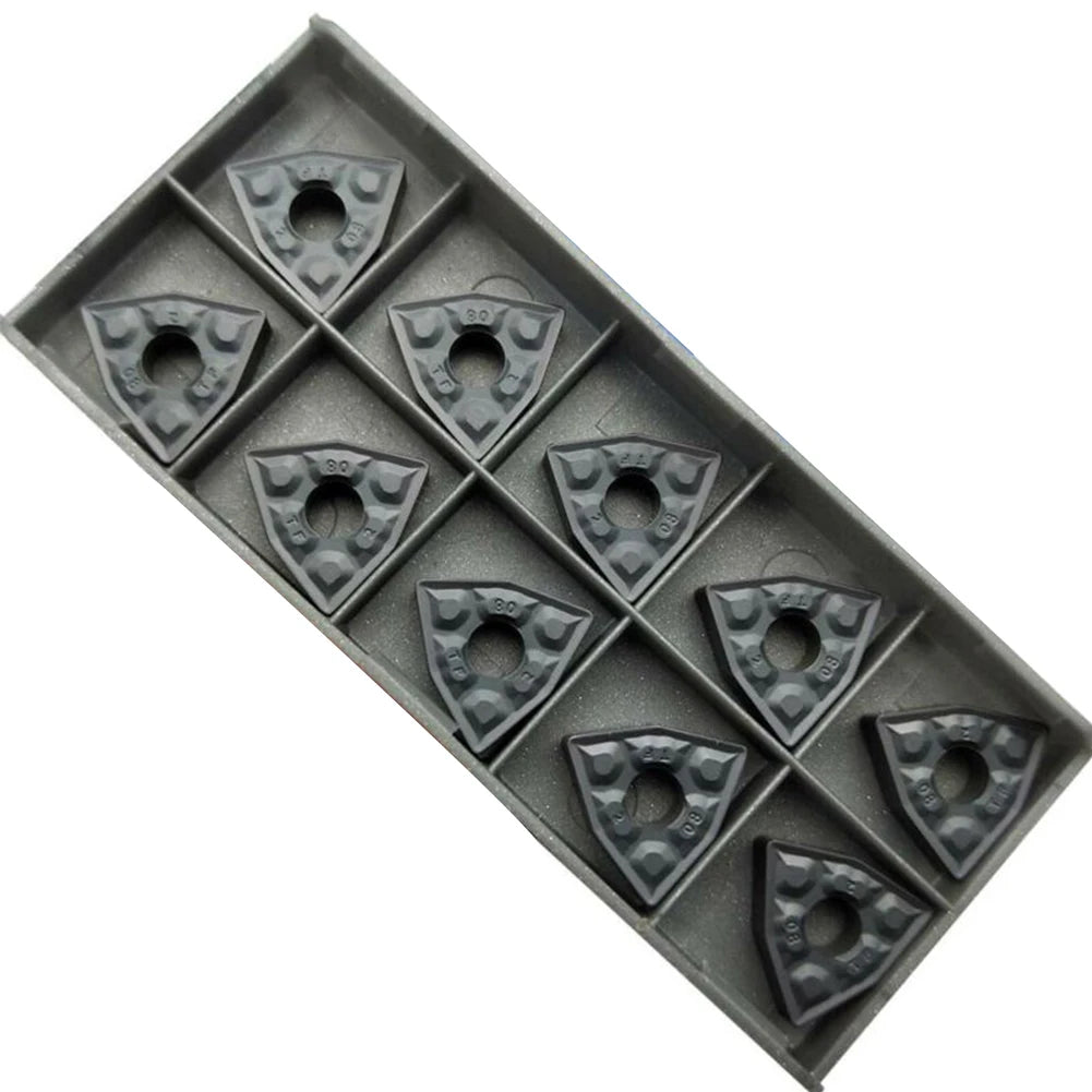 WNMG080408-TF Carbide Inserts 10 Pcs | IC907 Lathe Turning Carbide Turning Inserts Axl