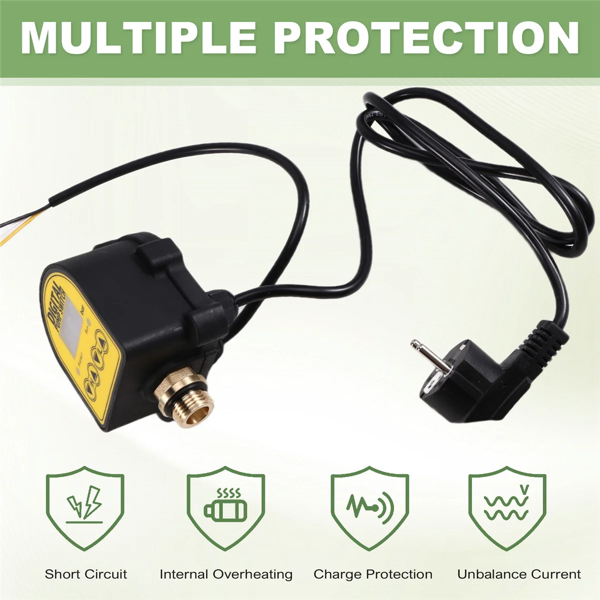 Digital Pressure Controller Switch 0–10 Bar | Auto Water Pump Pressure Controller Switch Axl