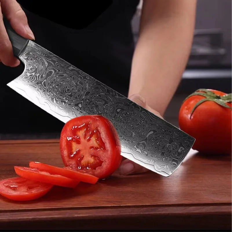 InLeung VG10 Damascus Steel Chef Knife Set | Japanese Kitchen Damascus Chef Knife Axl