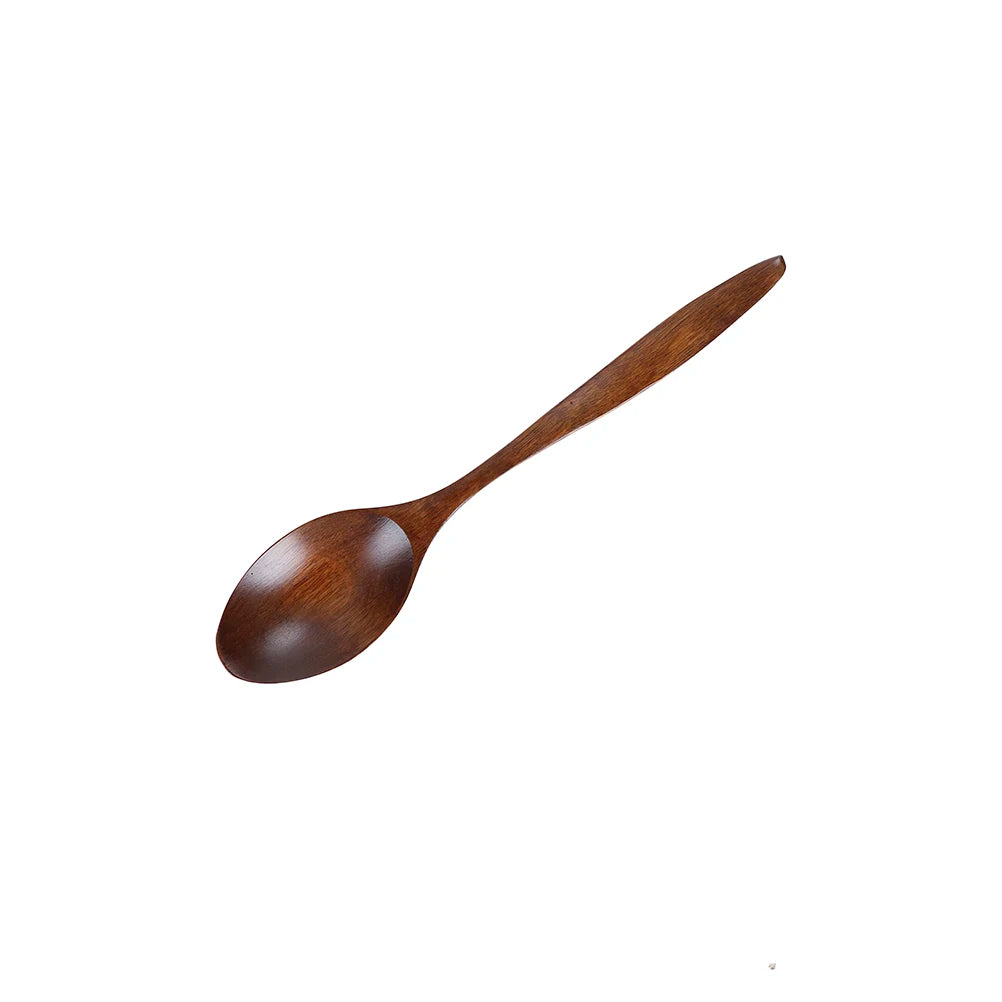 Wooden Spoon Utensil – Soup, Rice, Dessert & Coffee Stirrer Wooden Kitchen Spoon Axl