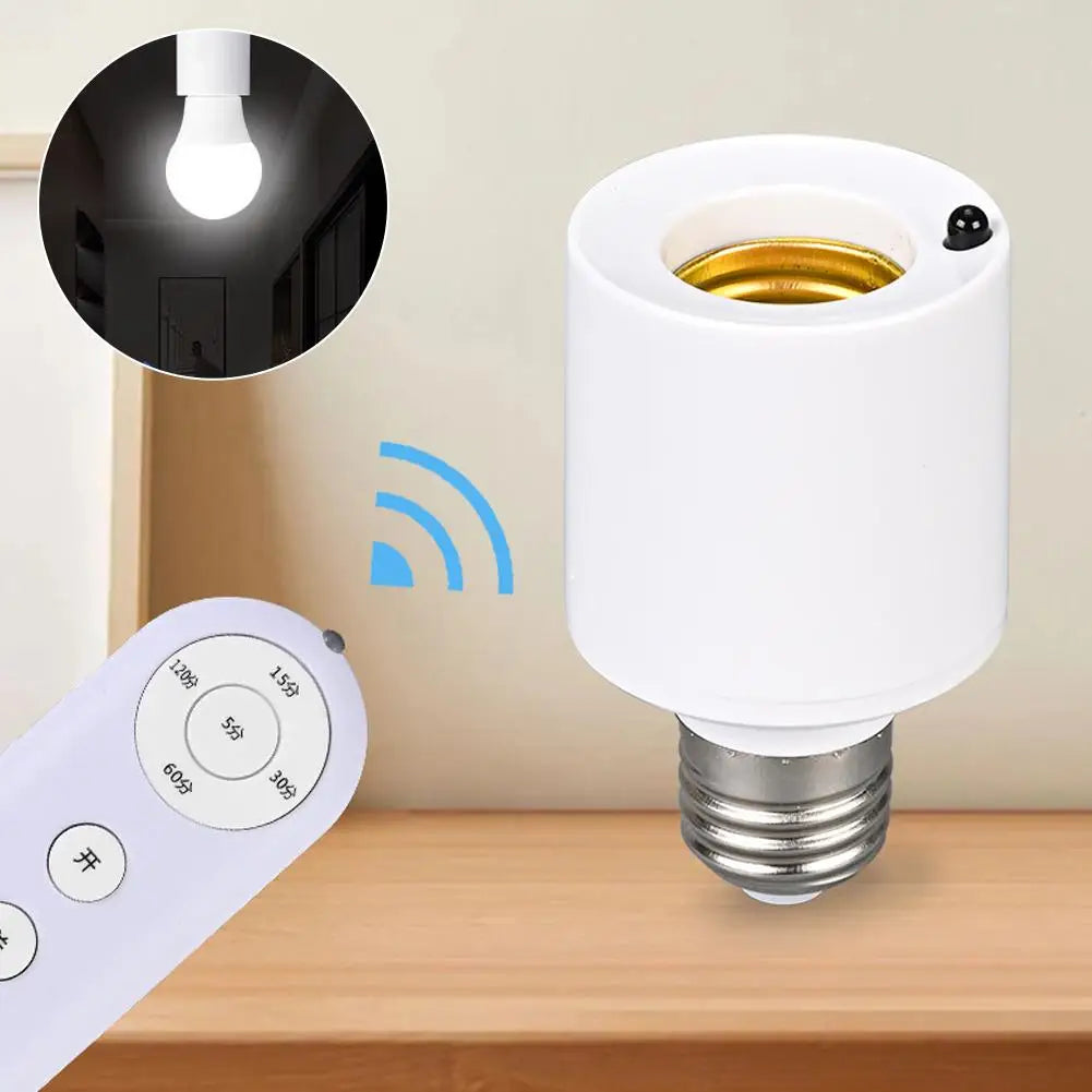 E27 Smart Lamp Holder with IR Remote Control – Timer & Dimmer Smart Lamp Holder Axl