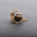 Antique Brass Snail Figurine | Solid Copper Tea Pet Desk Decor Copper Desk Figurine Axl A