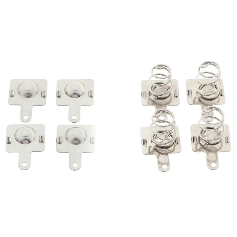 10 Pairs AA AAA Battery Spring Contact Replacement Plates – Metal Battery Contact Plates Axl