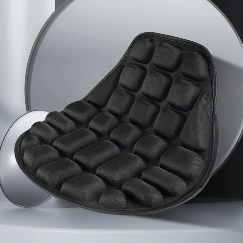 Black Motorcycle Air Seat Cushion Cover – Universal Fit Motorcycle Seat Cushion Axl