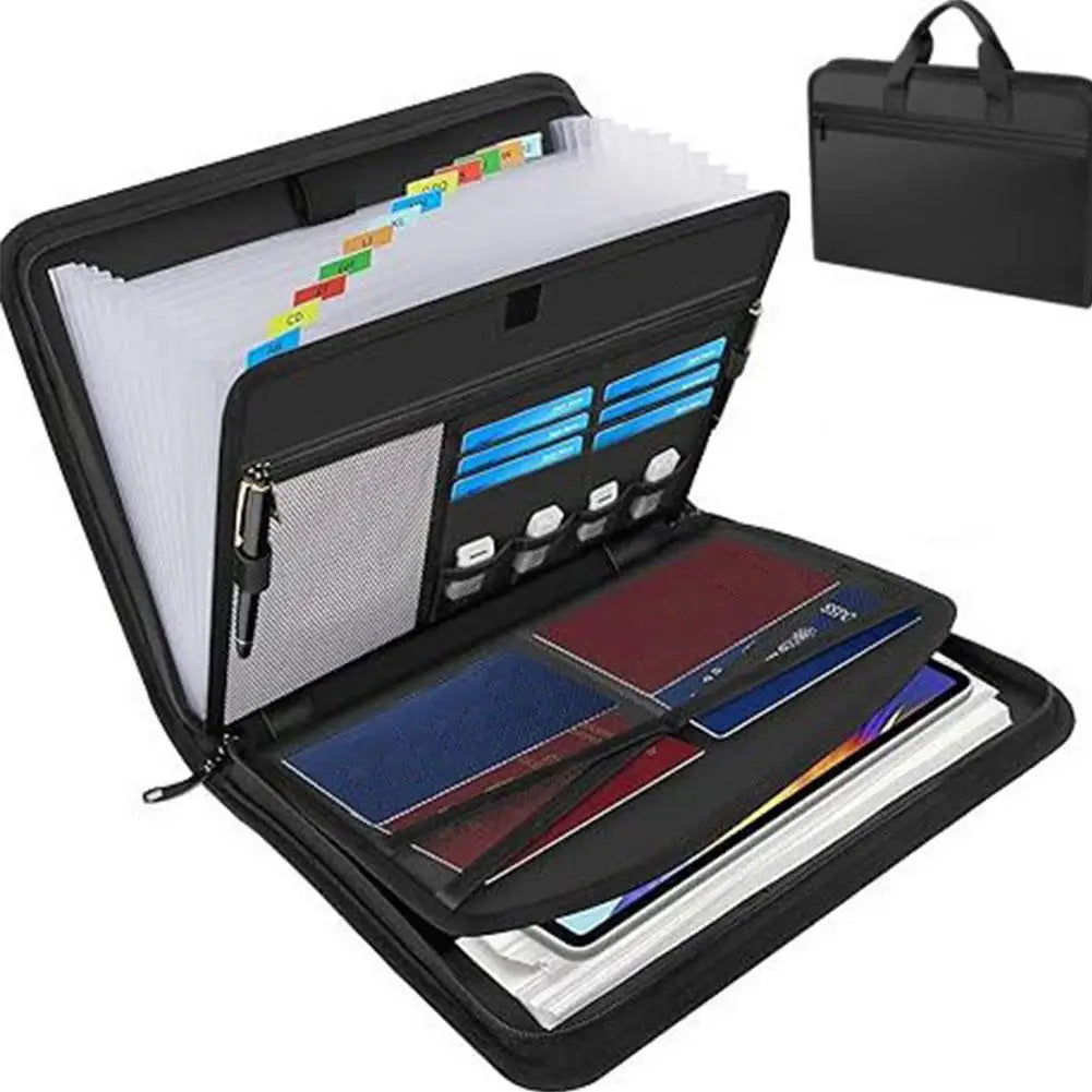 A4 Fireproof Waterproof Accordion File Organizer – 26 Pockets Accordion File Organizer Axl