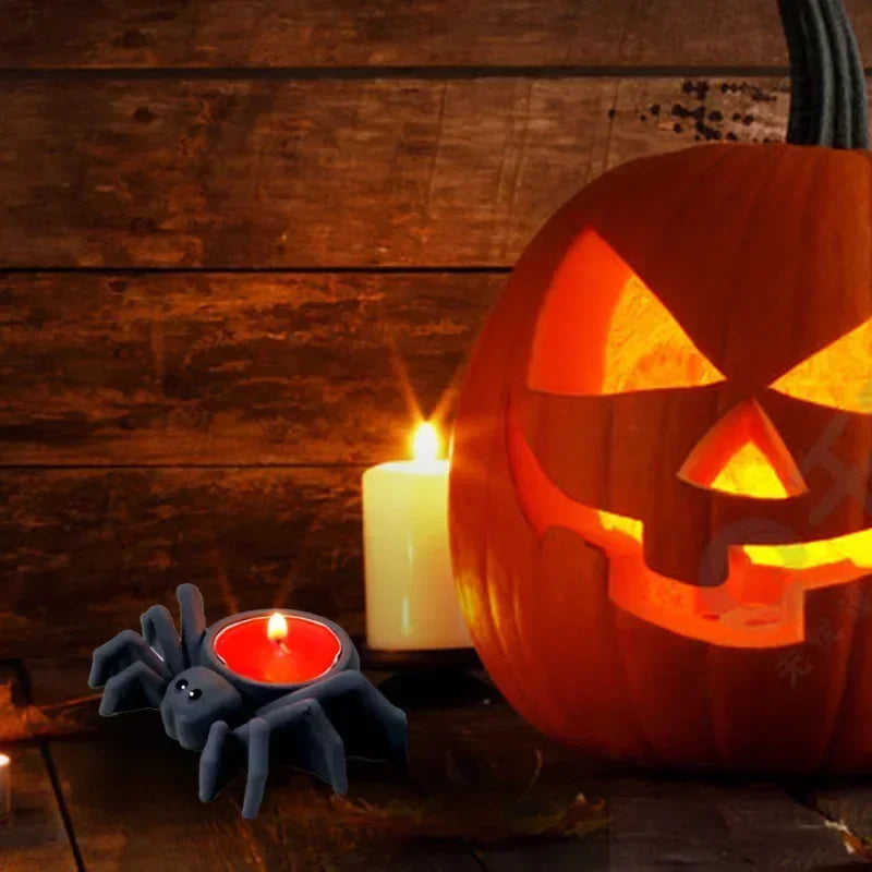 3D Spider Candle Holder Silicone Mold | Gothic Halloween Craft Craft Silicone Mold Axl