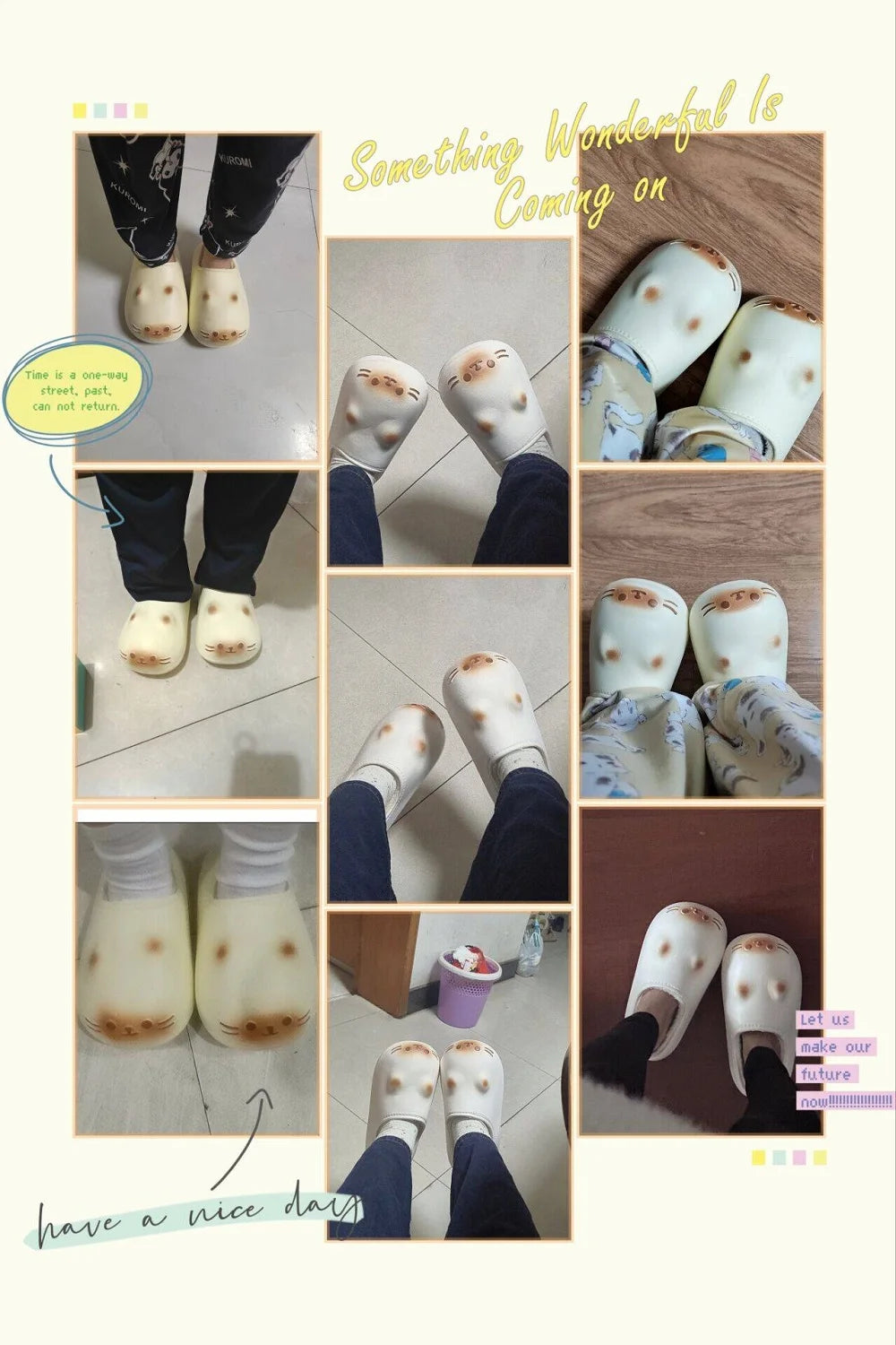 Lorilury Fuzzy Cat Slippers – Women's Warm Indoor Furry Shoes Fuzzy Indoor Slippers Axl