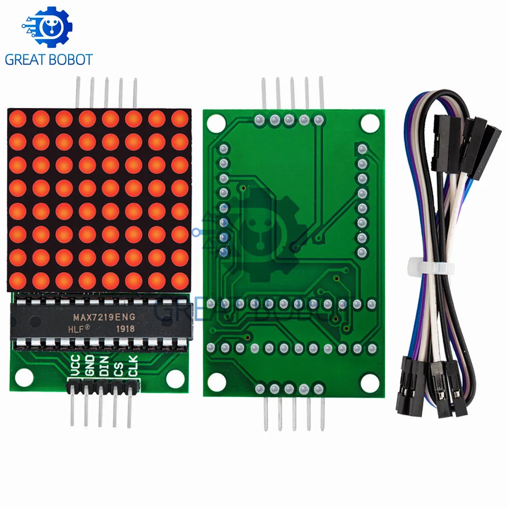 8x8 MAX7219 Dot LED Matrix Module for Arduino – 5V MCU LED Matrix Module Axl
