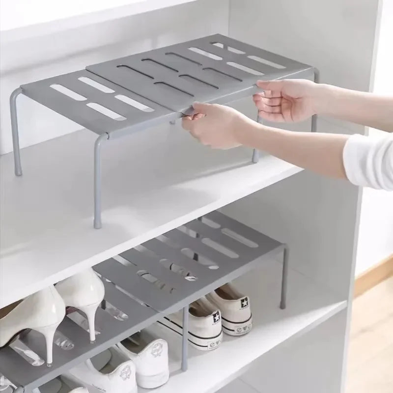 ABS Telescopic Shoe Rack – Extendable Space-Saving Organizer Shoe Storage Rack Axl
