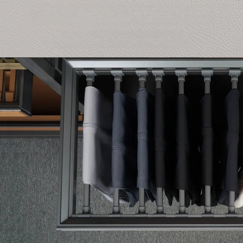 Telescopic Pants Rack – Built-In Sliding Wardrobe Organizer Wardrobe Pants Rack Axl
