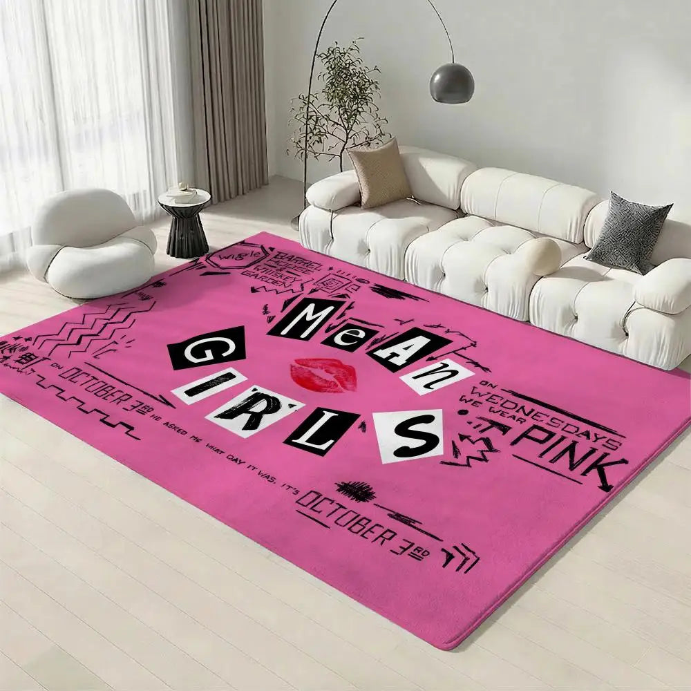 Mean Girls Movie Flannel Floor Mat – Non-Slip Soft Indoor Rug Flannel Floor Mat Axl