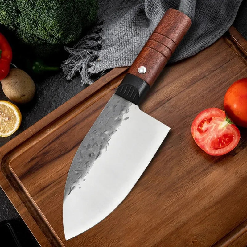 InLeung Handmade Forged Boning Knife – Wood Handle Chef Knife Boning Knife Axl