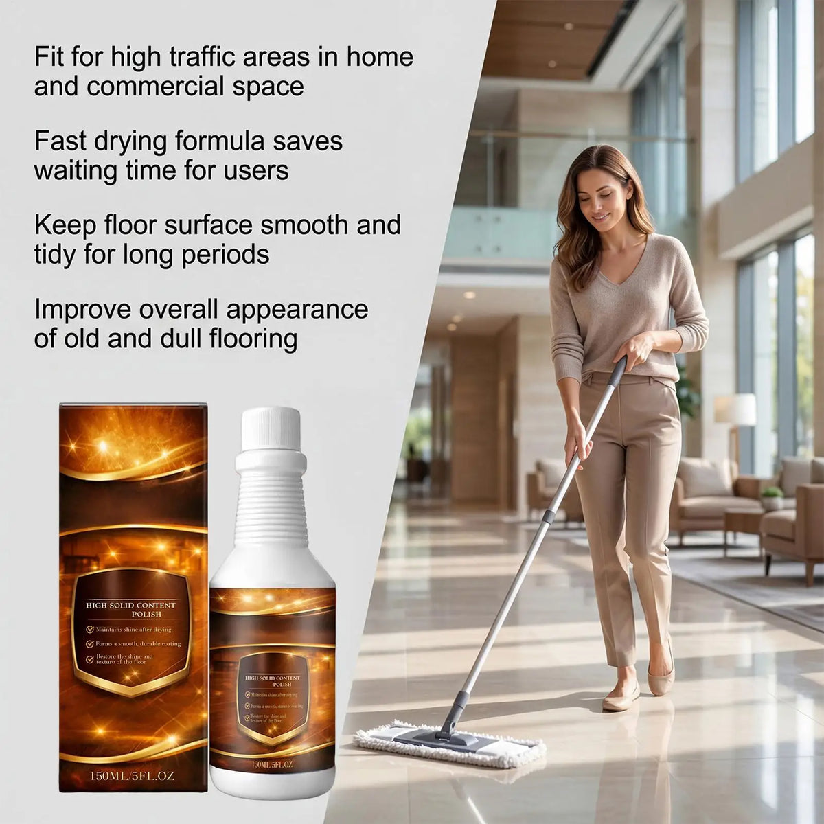Wood Floor Scratch Repair Spray – Polish & Restorer 150ml Floor Repair Spray Axl