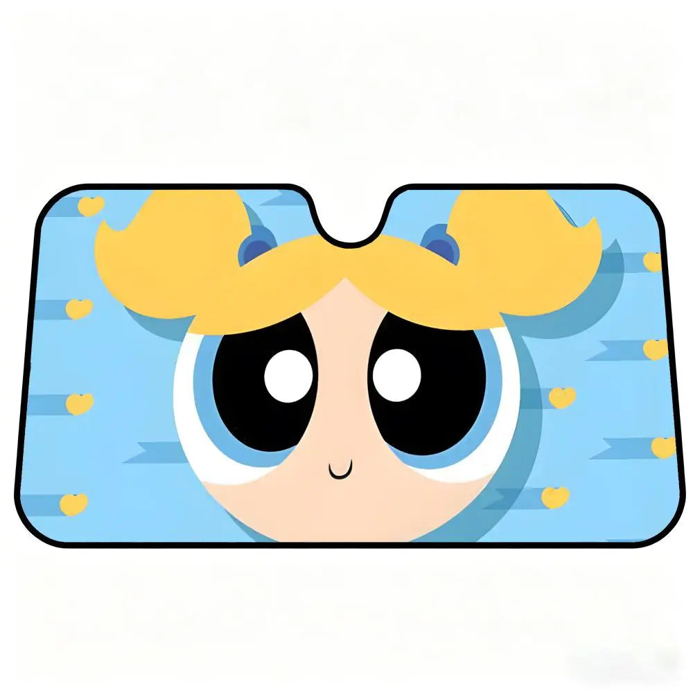 Powerpuff Girls Car Windshield Sunshade – Foldable Sun Visor Car Windshield Sunshade Axl 145X79CM 6