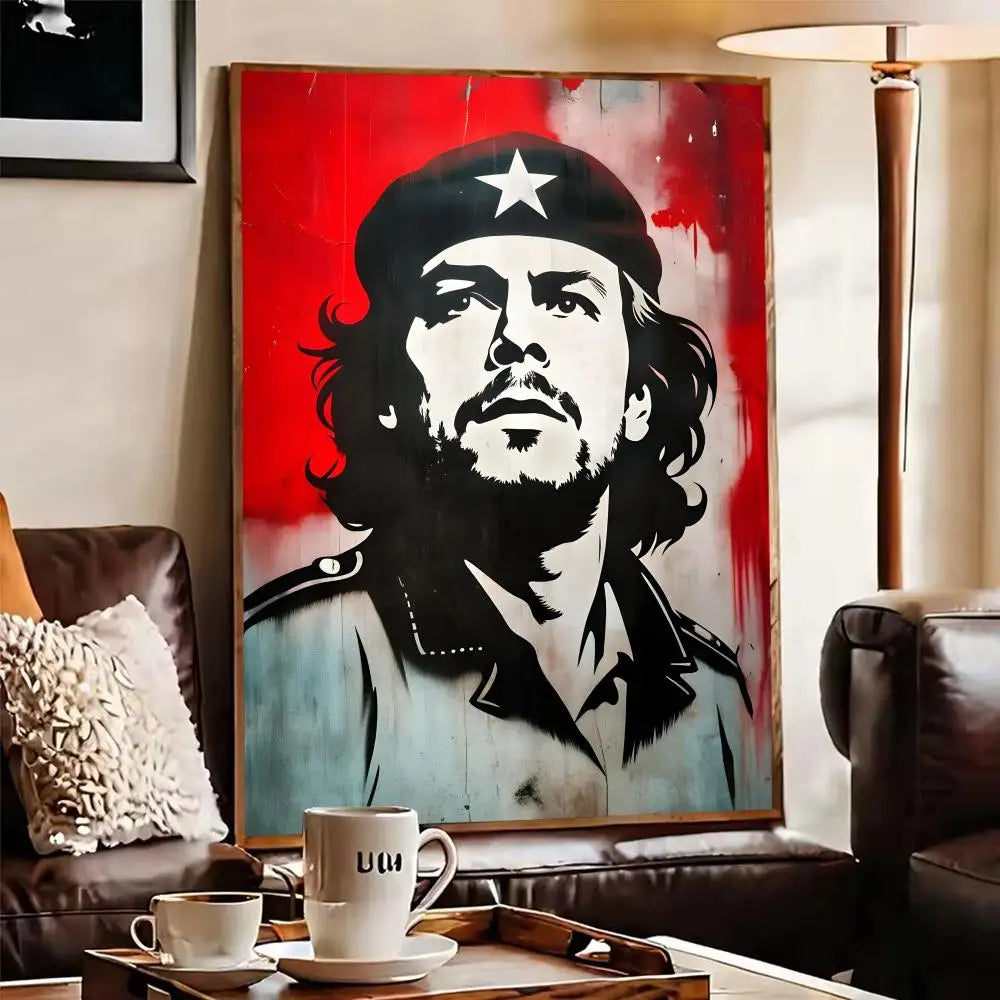 Che Guevara Classic Wall Poster Sticker – HD Self-Adhesive Art Wall Poster Sticker Axl