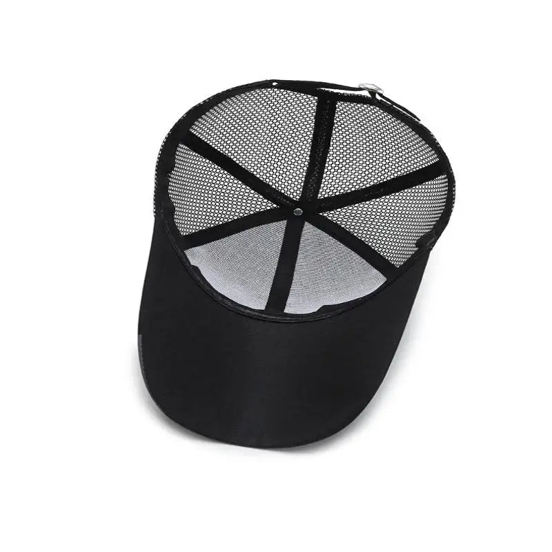 Men's Mesh Trucker Hat – Breathable Long Brim Baseball Cap Mesh Trucker Hat Axl