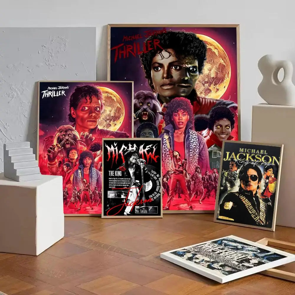 Michael Jackson Removable Wall Poster Sticker | HD Music Art Decal Wall Art Poster Axl