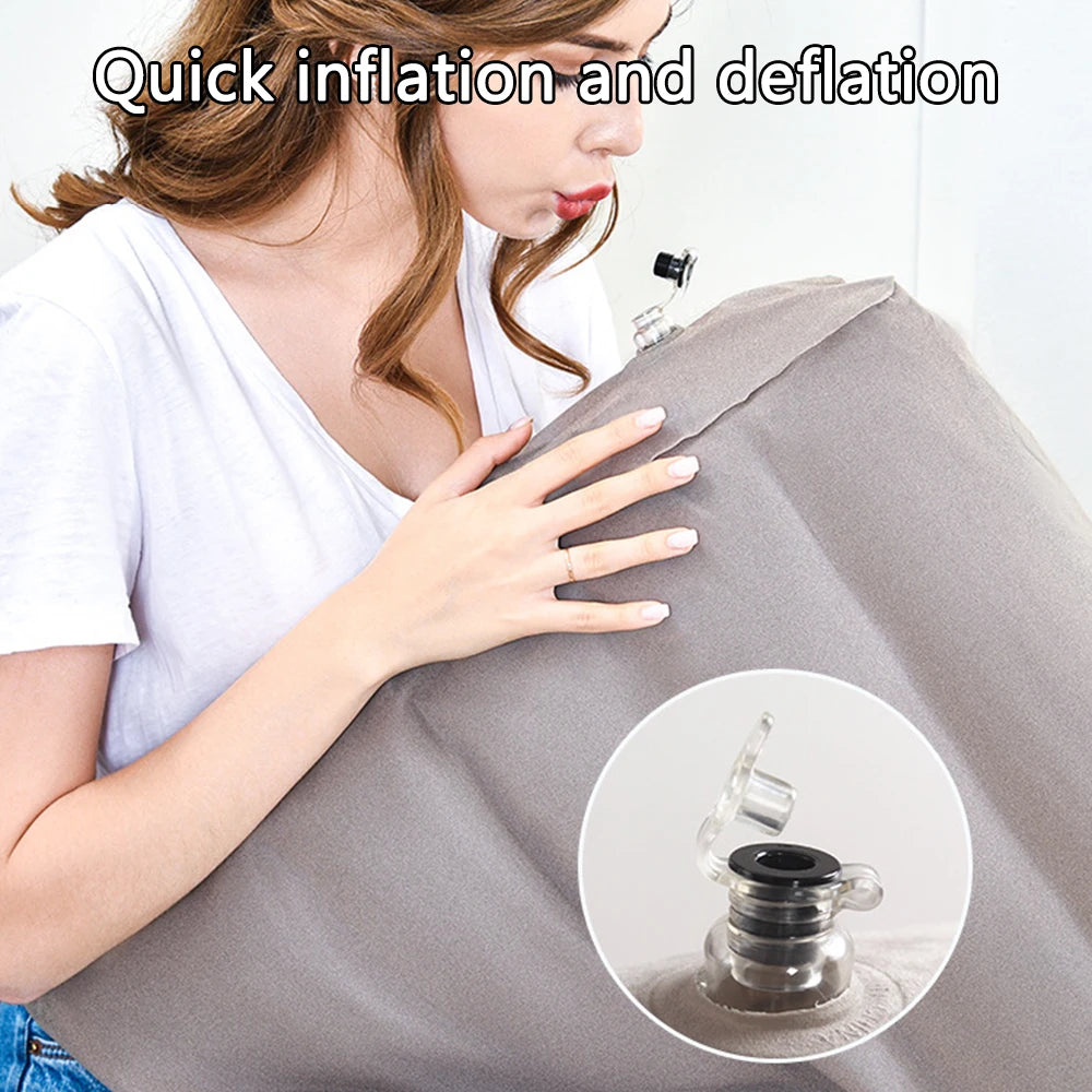 Inflatable Leg Elevation Wedge Pillow – Portable PVC Cushion Wedge Elevation Pillow Axl