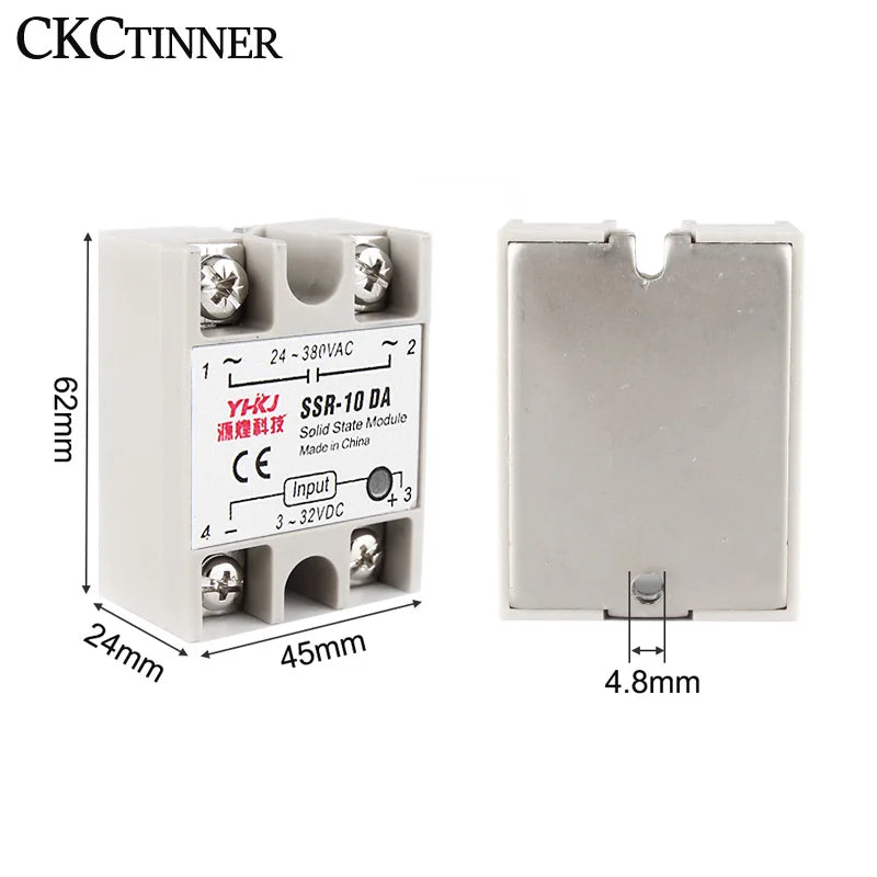 Solid State Relay SSR-DA 10A 25A 40A DC to AC 24–380V Solid State Relay Axl