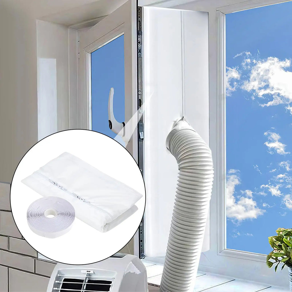 Portable AC Window Sealing Kit – Waterproof Vent Draft Guard AC Window Seal Kit Axl