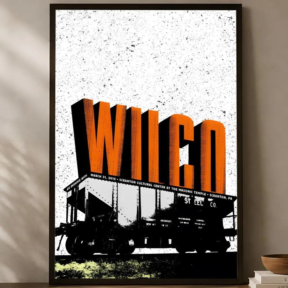 Wilco Band Self-Stick HD PVC Wall Poster | Waterproof Decor Wall Art Poster Axl White02 50X70cmNoframe