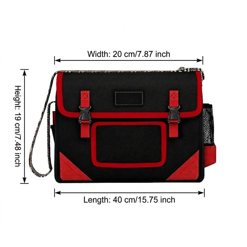 Large Capacity Oxford Tool Bag – Multi-Pocket Electrician Organizer Tool Storage Bag Axl