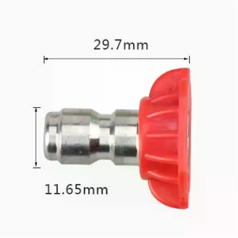 5-Pc Pressure Washer Nozzle Tips Set 1/4'' Quick Connect 0–65° Pressure Washer Nozzles Axl