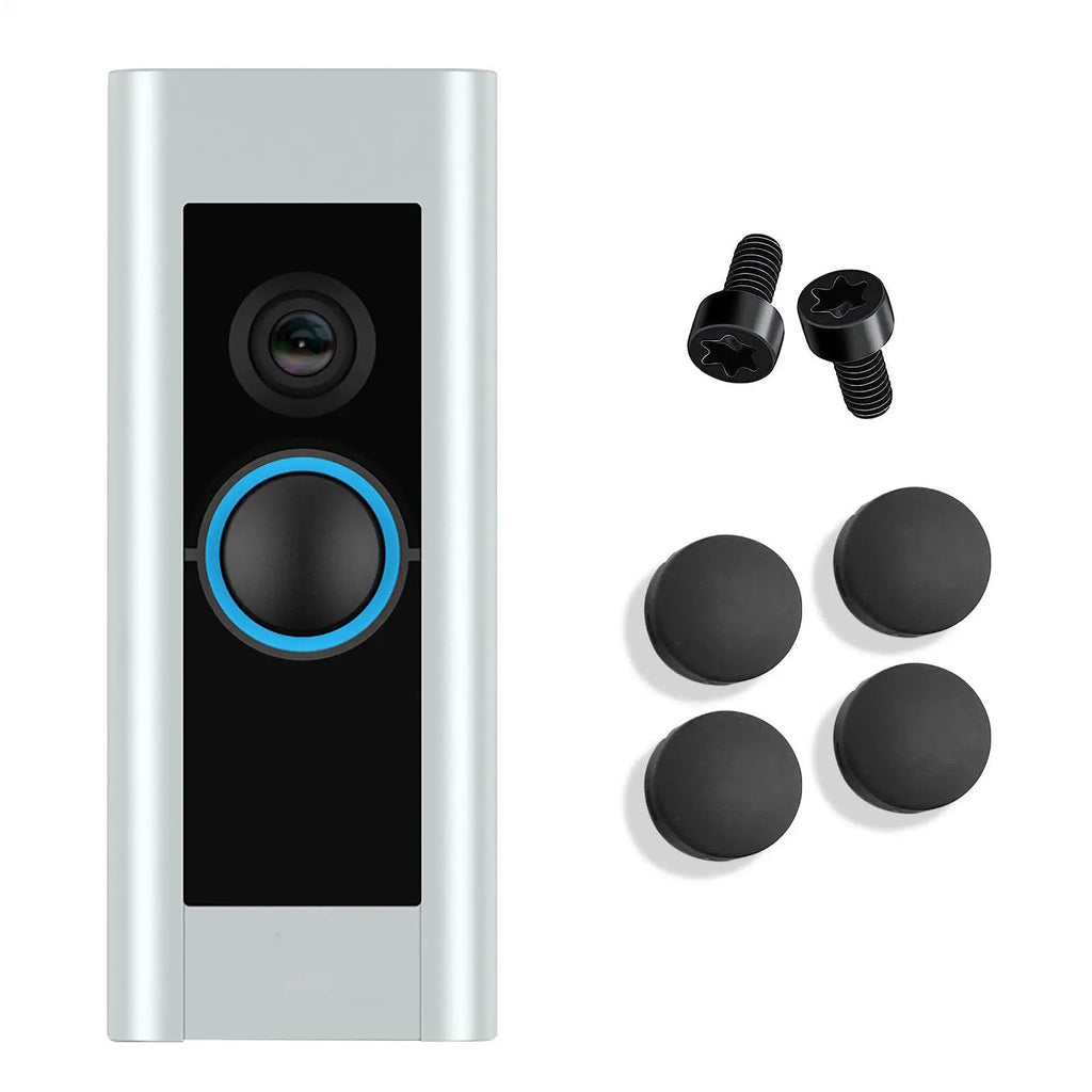 4-Pack Round Doorbell Button Replacement with Screws – Black Doorbell Button Replacement Axl