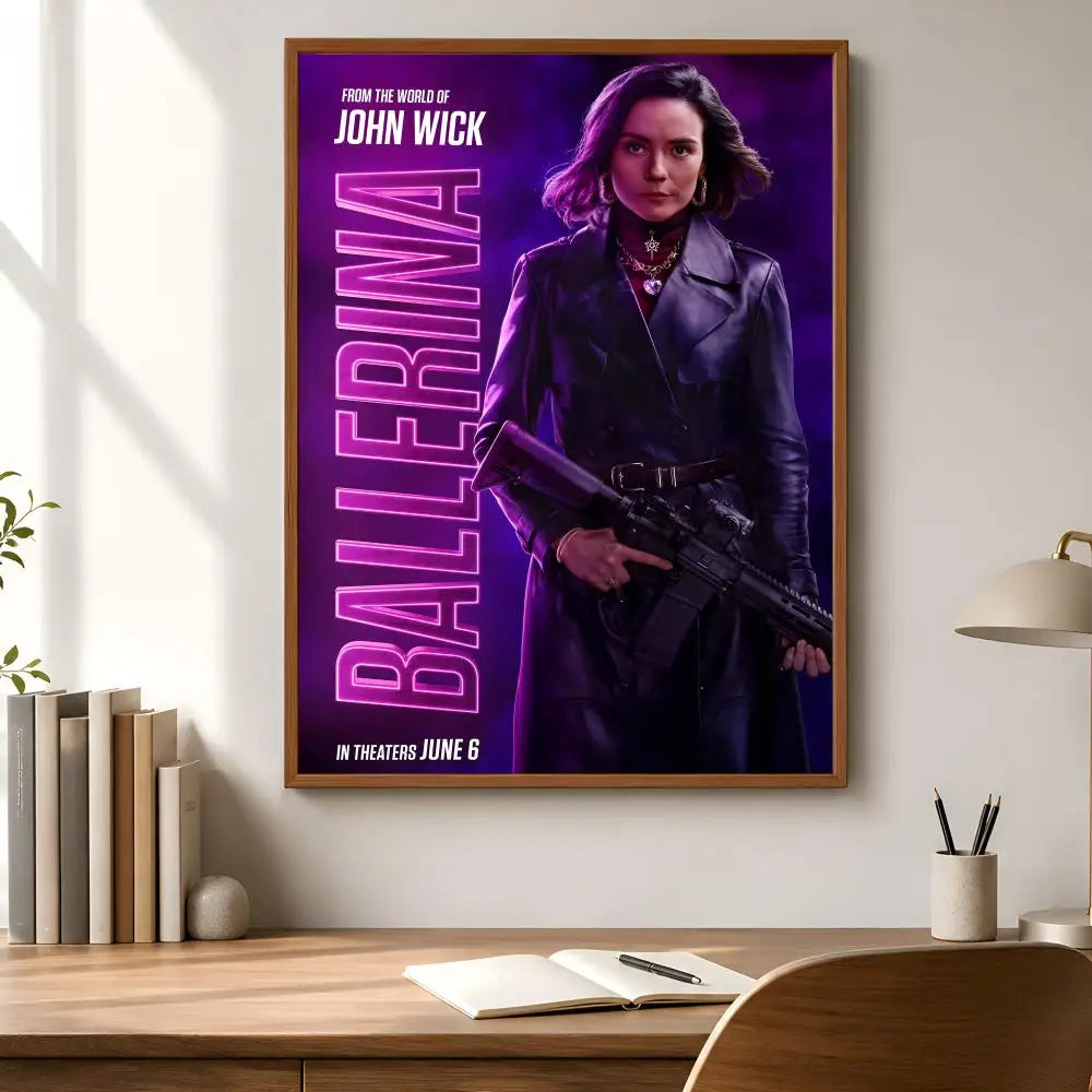 B-Ballerina Movie Poster – Peel & Stick Waterproof PVC Wall Art Wall Art Poster Axl