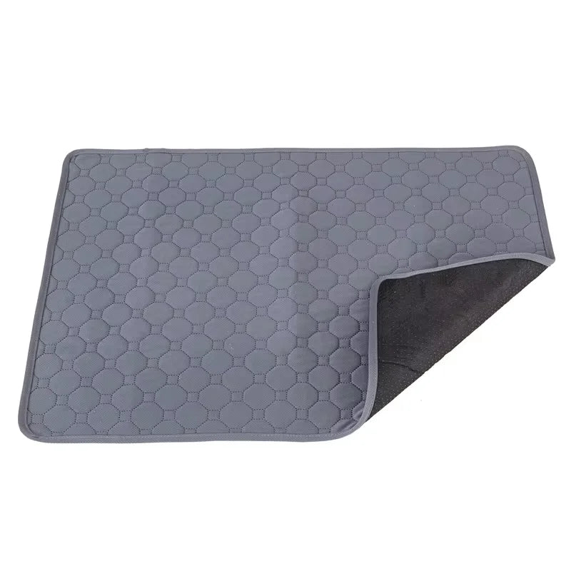 Washable Guinea Pig Cage Liner – Reusable Non-Slip Pet Pad Pet Cage Liner Axl Grey 70X50cm rectangle