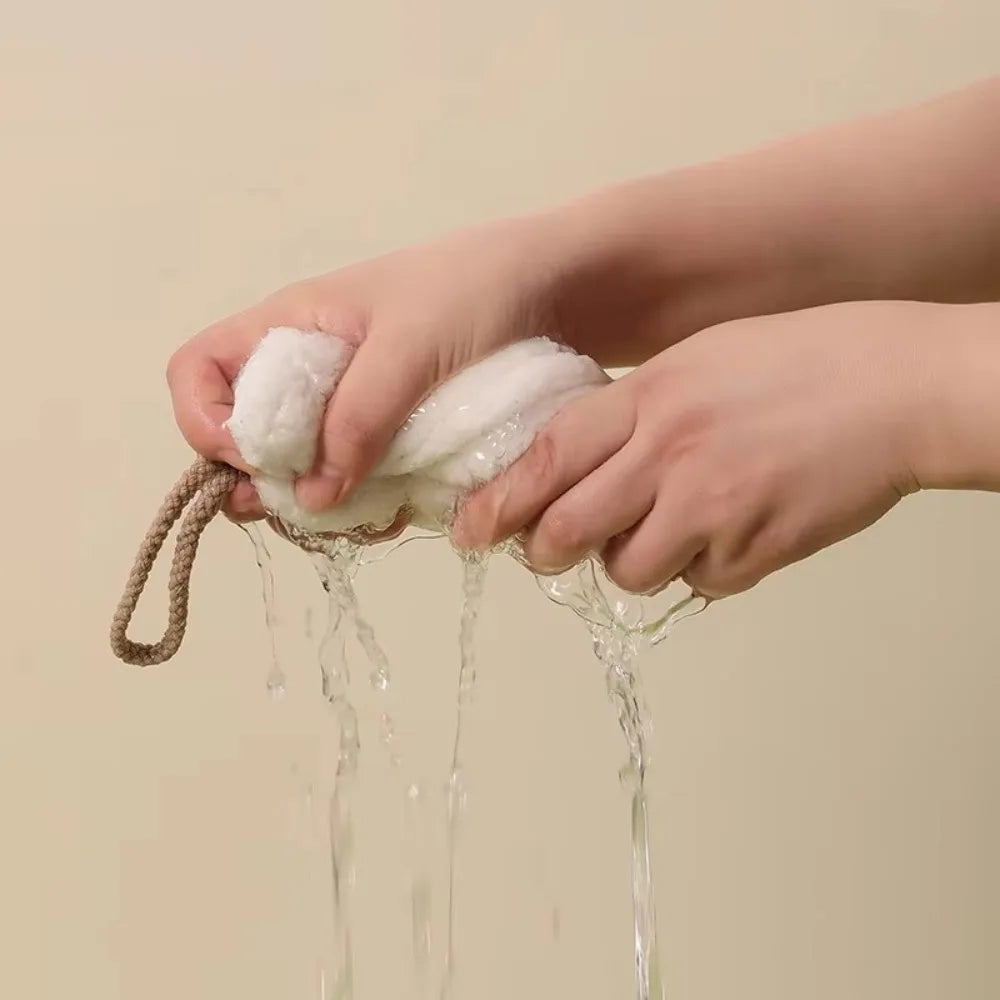 Cartoon Cat Coral Velvet Hand Towel – Quick Dry Kitchen & Bath Hand Towel Axl
