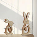 Wooden Easter Bunny Statues – Set of 2 Standing Ornaments Easter Bunny Ornament Axl As show