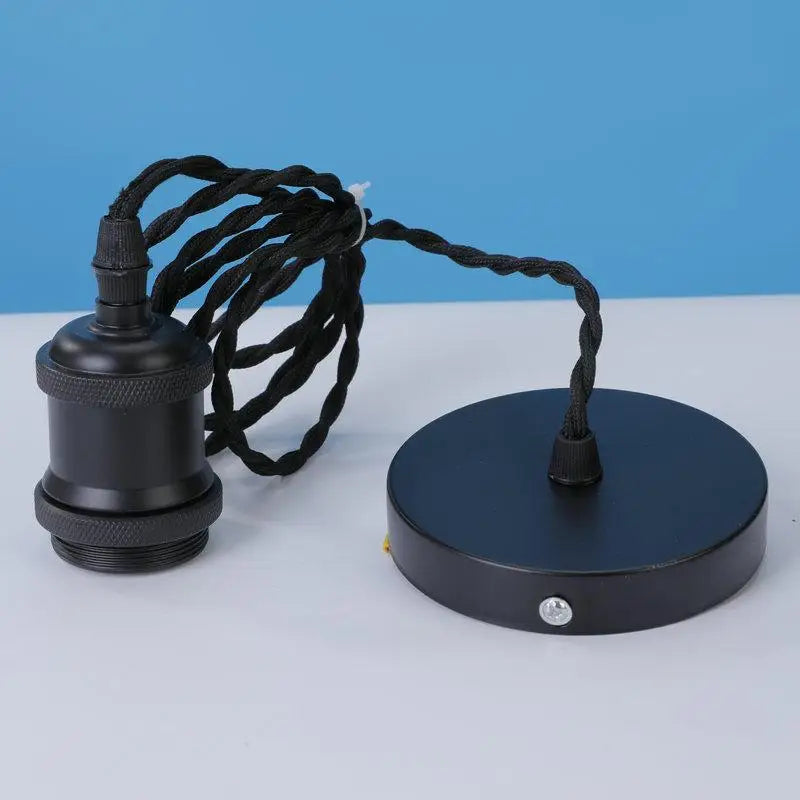 E27 Ceiling Lamp Holder Socket with 100cm Hanging Wire Pendant Lamp Holder Axl A1 No plug