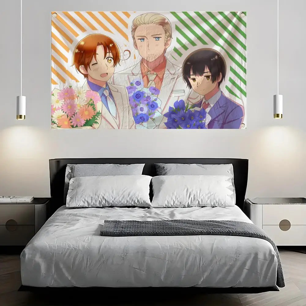 Hetalia World Stars Anime Flag – Wall & Outdoor Banner Anime Wall Flag Axl