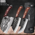 Hand-Forged Kitchen Knife Set – Butcher, Boning & Cleaver Kitchen Knife Set Axl 4PCS