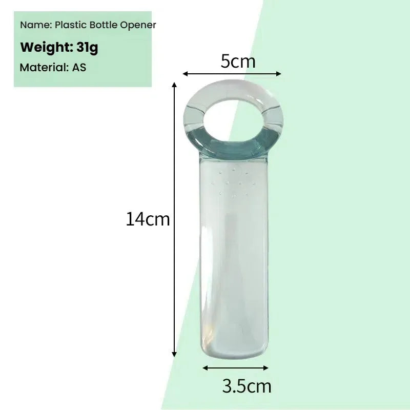 Multifunction Bottle & Can Opener – Non-Slip Manual Tool Bottle Opener Axl Transparent blue