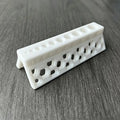 10-Hole PLA Punch Guide Jig – Precise DIY Hole Positioning Craft Punch Jig Axl White