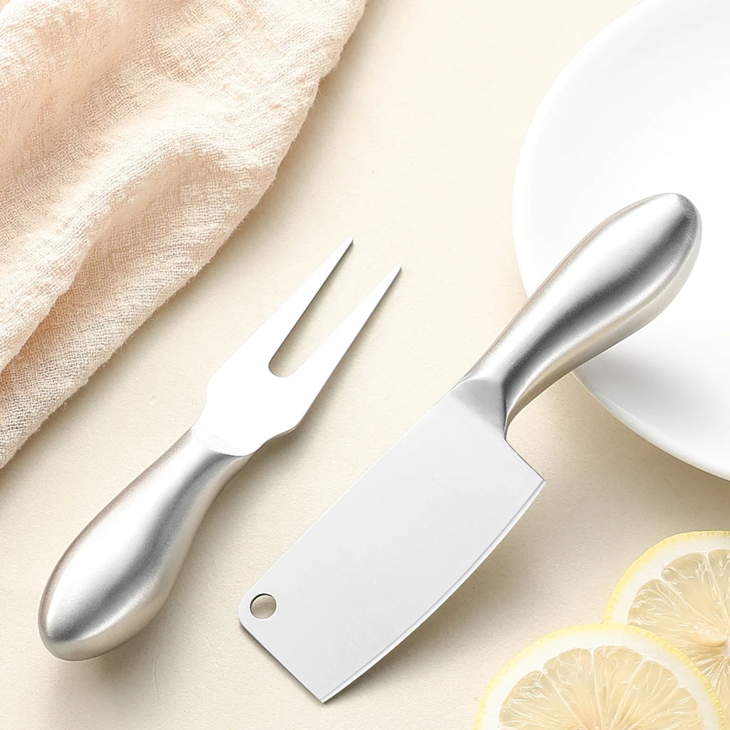 Stainless Steel Cheese Butter Knife Set – Cake & Bread Slicer Kitchen Knife Set Axl