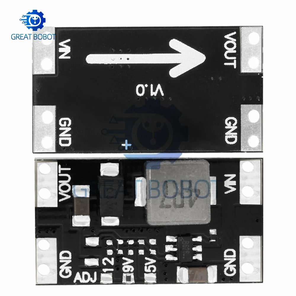 XL3608 Mini DC-DC Step-Up Boost Module 5V 9V 12V 2A Step-Up Power Module Axl