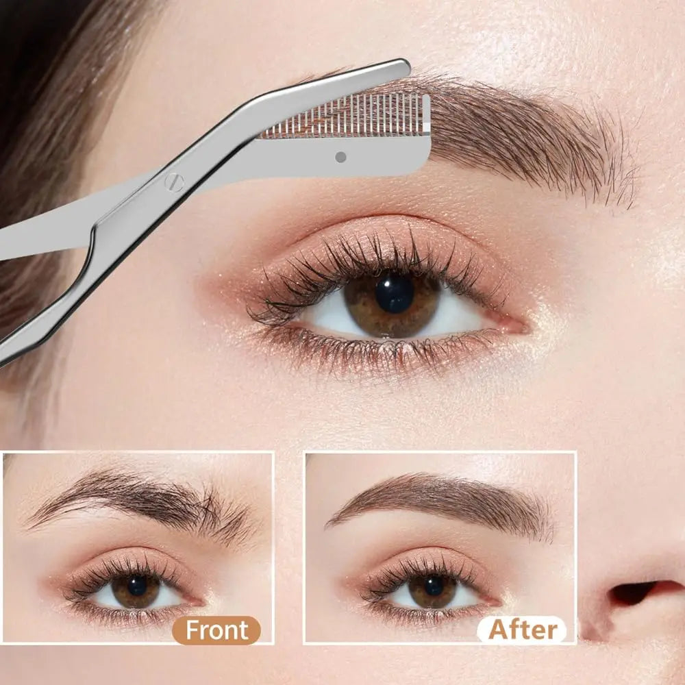 Eyebrow Scissors & Grooming Kit with Comb – Men & Women Eyebrow Grooming Kit Axl